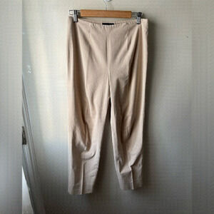 Piazza Sempione Audrey Khaki cream ankle length Trousers size 10